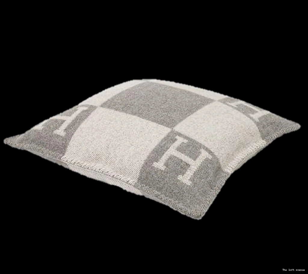 WOOL HERMES PILLOW THROW CLASSIC 0807